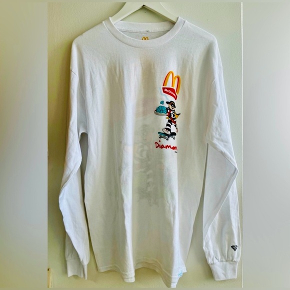 Diamond Supply Co MCDONALD’S Hamburglar White Tee Shirt Size Large NWOT RARE - Picture 11 of 11